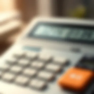 A detailed representation of a mortgage calculator interface showcasing various input fields.