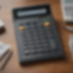 Illustration of mortgage loan calculator interface
