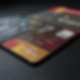 Diverse range of credit cards displayed