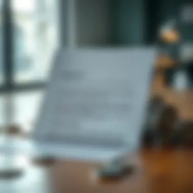 Visual representation of a pre-approval letter with financial symbols