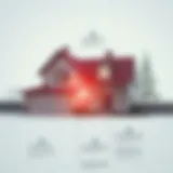 Concept of Pre-Foreclosure Homes A detailed infographic illustrating the concept of pre-foreclosure homes