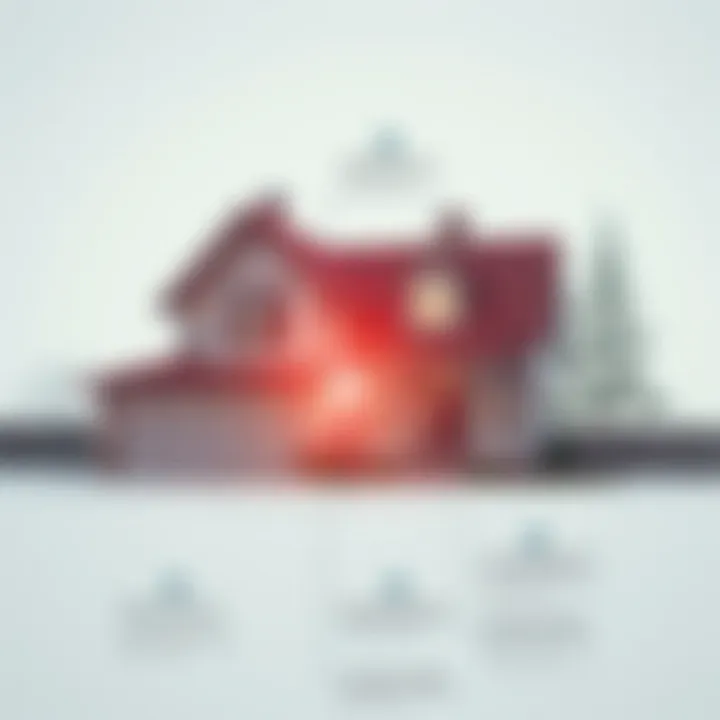 Concept of Pre-Foreclosure Homes A detailed infographic illustrating the concept of pre-foreclosure homes