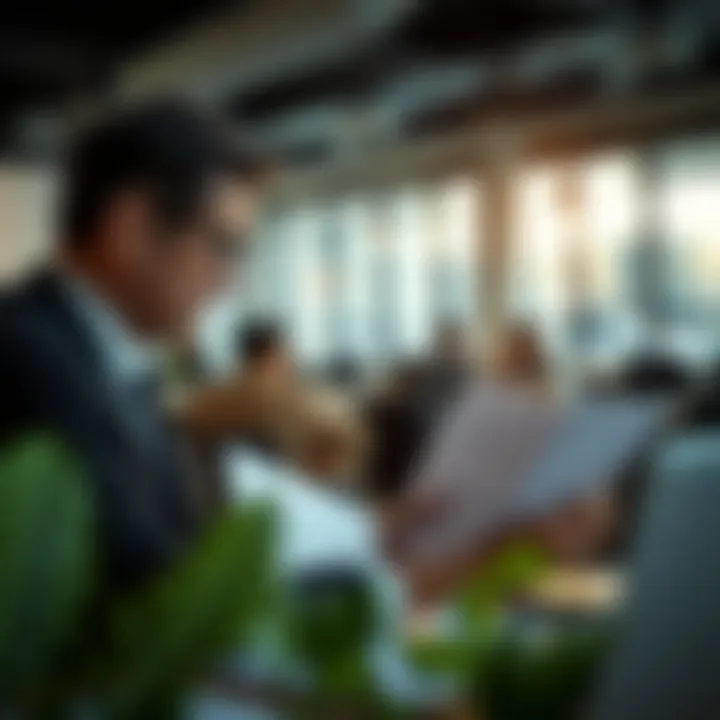 Evaluating Lending Structures A professional reviewing loan agreements