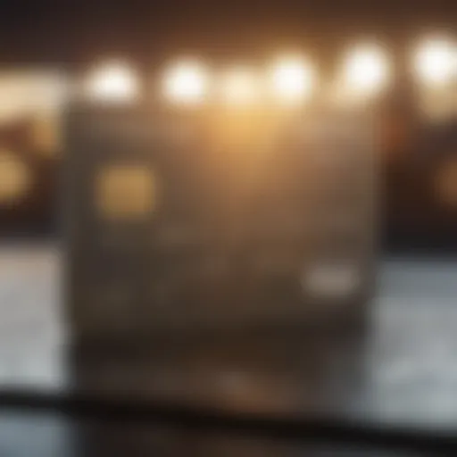 Conceptual illustration of secured credit card