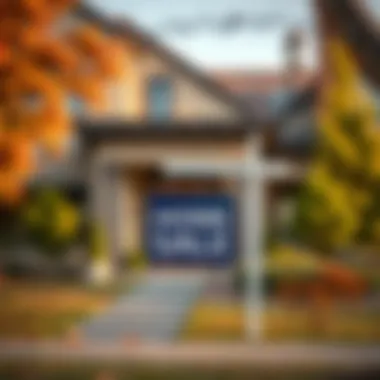 Home Sale and Tax Considerations A modern house exterior showcasing a for sale sign