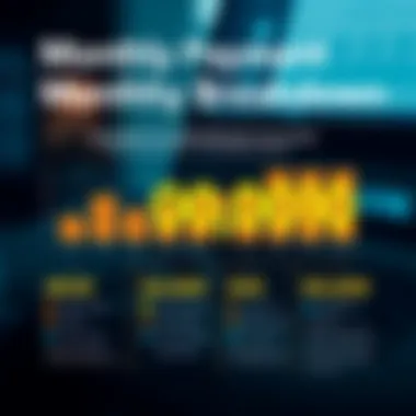 Monthly Payment Breakdown Infographic showing monthly payment breakdown