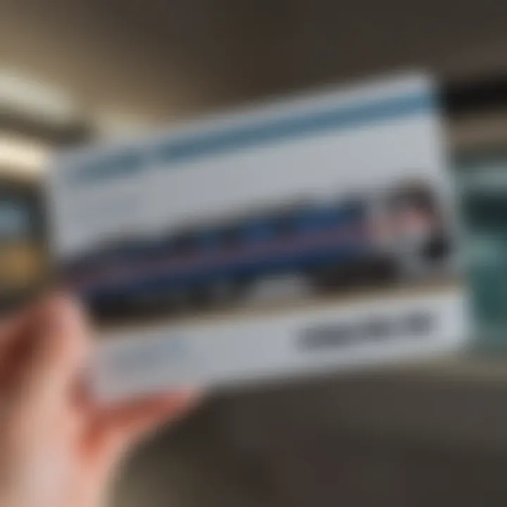 A close-up view of the Amtrak Card showcasing its design and features