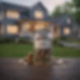 Visual representation of fixed costs in mortgage refinancing