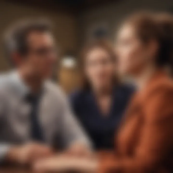 A discussion between a parent and their young adult about banking.