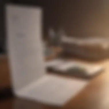 Documents required for opening a bank account displayed neatly.