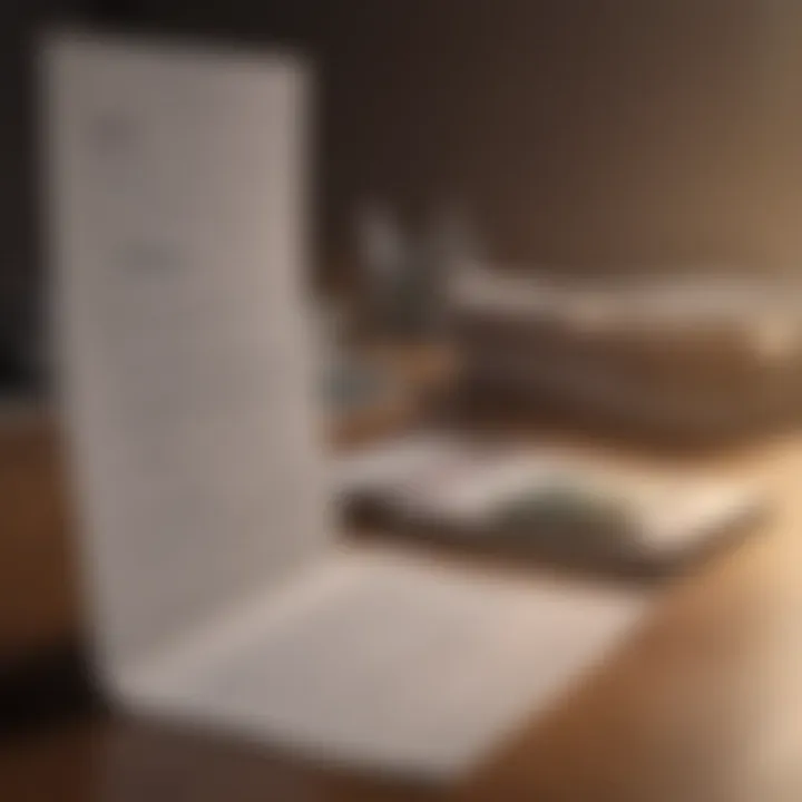 Documents required for opening a bank account displayed neatly.