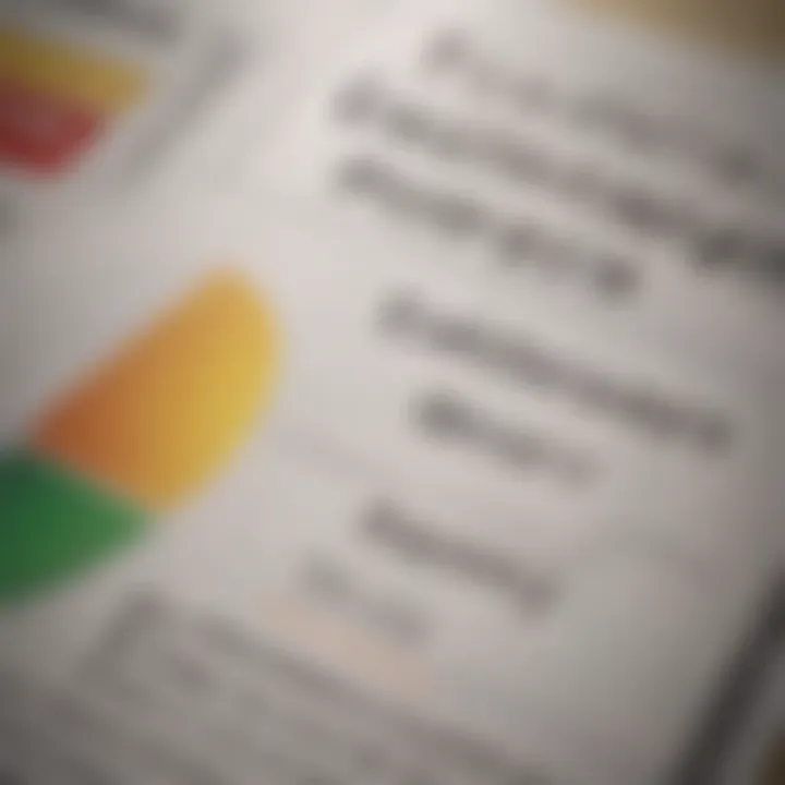 A close-up of a credit score report