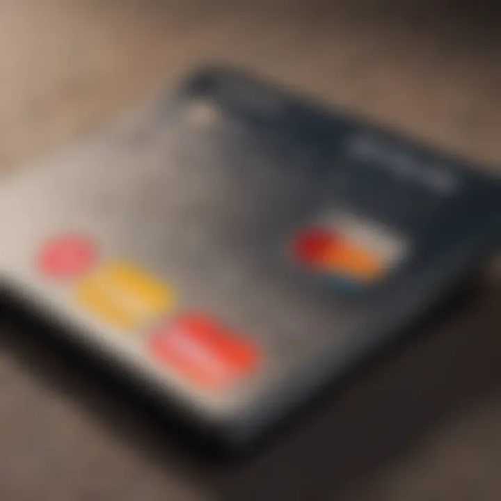 Credit card being used for a transaction