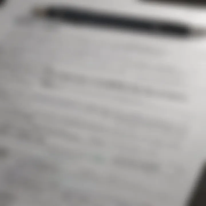 Detailed tax return document showcasing various sections
